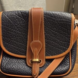 Dooney & Bourke Black and Brown Crossbody Bag